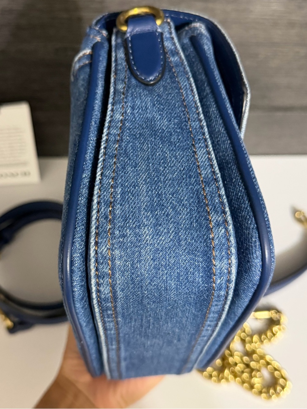 COACH Denim Cassie 19 Crossbody Bag - Picture 4 of 10